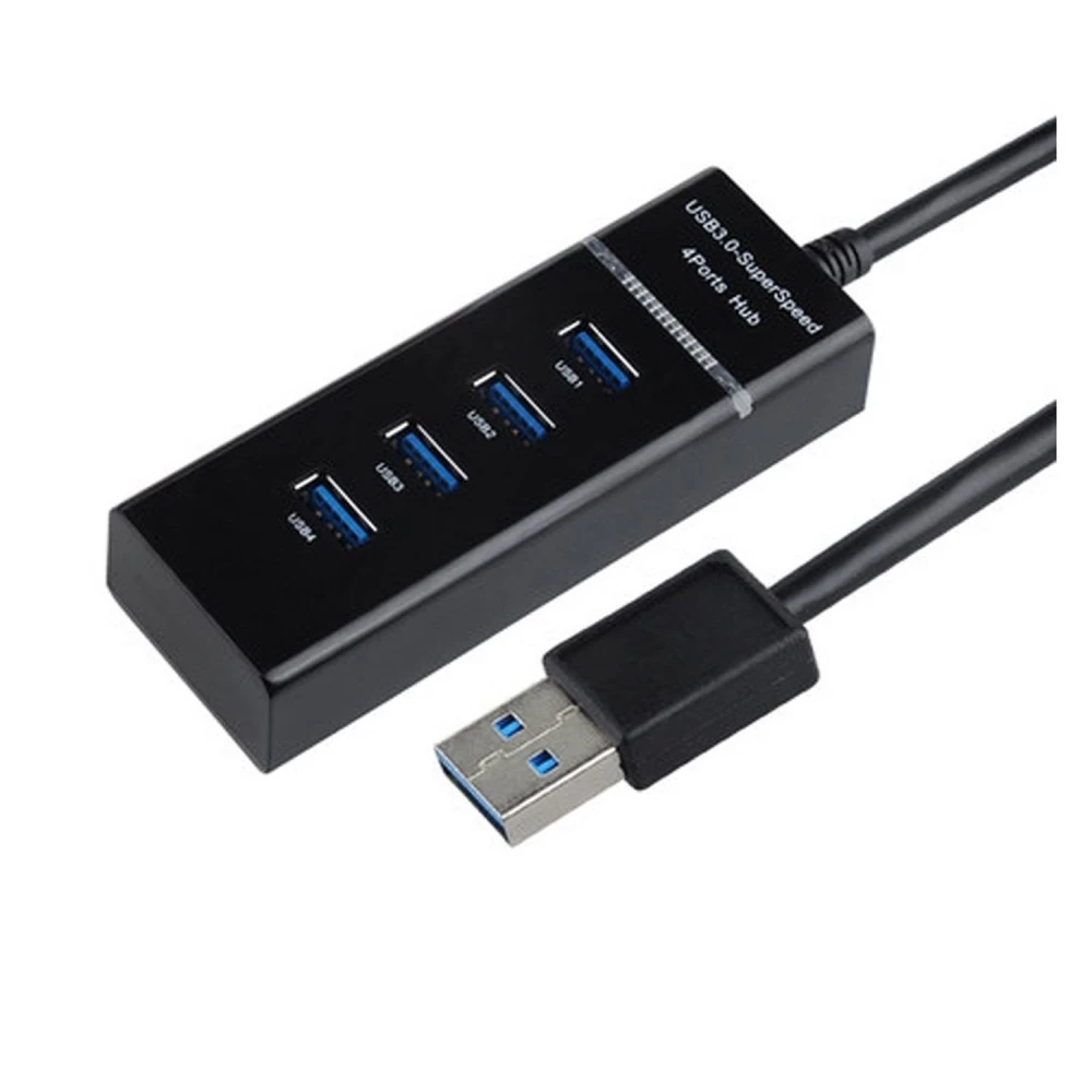 Hub USB 3.0 με 4 θύρες, διακόπτη και υψηλή ταχύτητα για PC και Mac