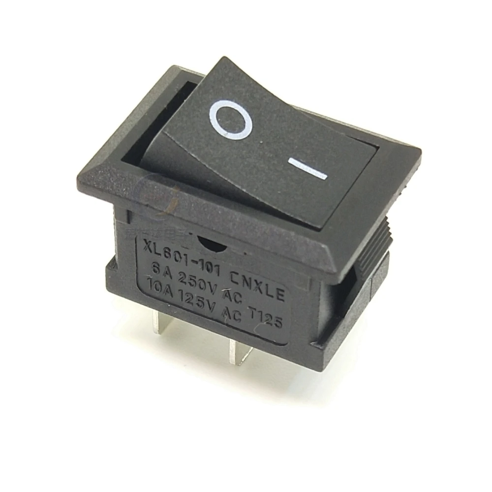Μαύρος διακόπτης rocker XL601 - compact και εύκολος στην εγκατάσταση ON/OFF