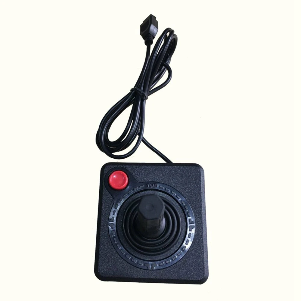 Joystick Atari 2600 clásico mando gamepad consola negro vista lateral