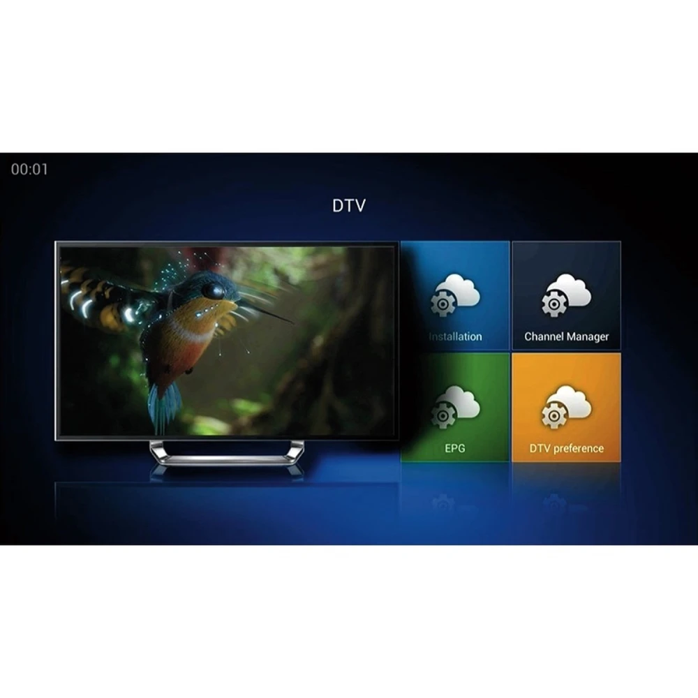 Kii Pro Android TV Box διπλός δέκτης DVB-S2 DVB-T2 2GB/16GB 4K