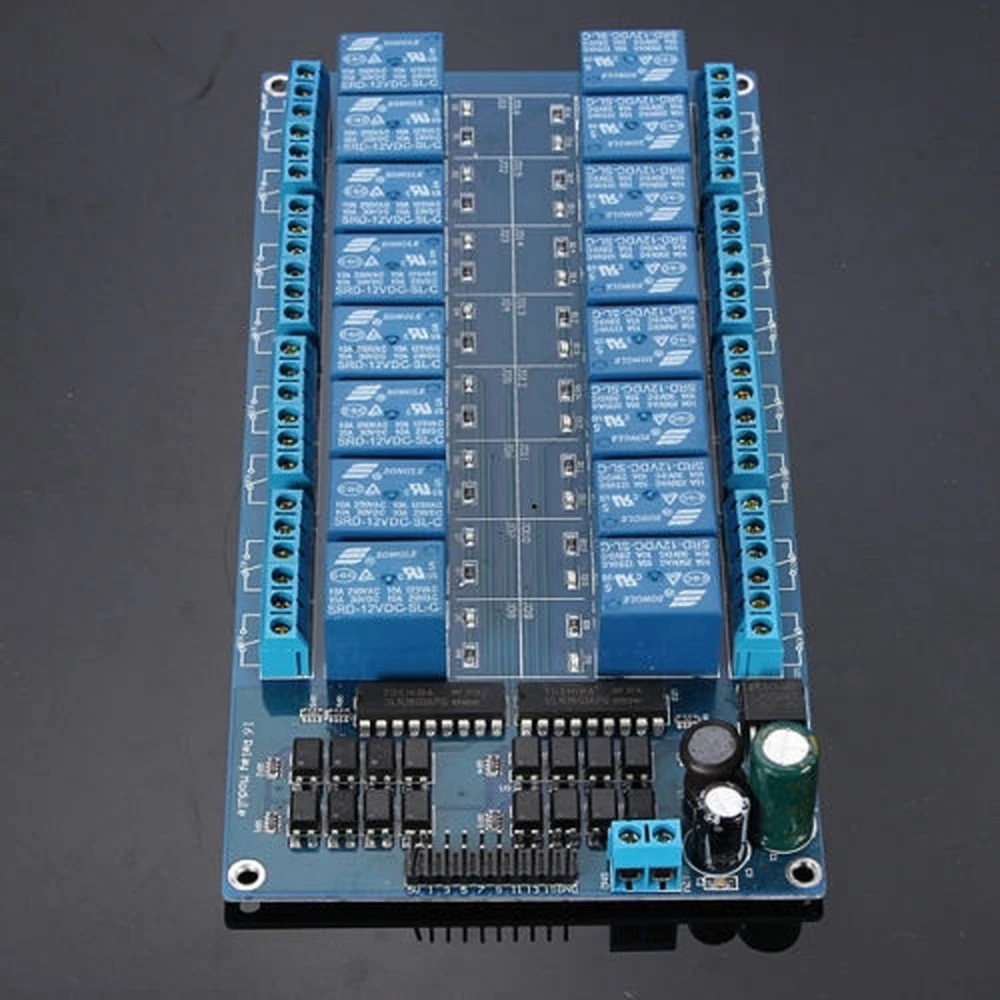 Kit 16 ρελέ 12V για Arduino με 16 κανάλια - Συμβατό satkit