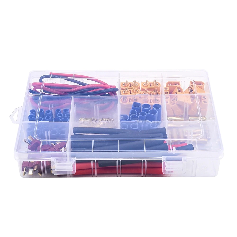 Adaptadores macho y hembra para conectores T, XT60, XT90, EC3 y EC5 en kit RC