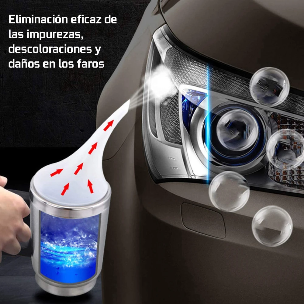Kit restauracion faros coche uso profesional y seguro