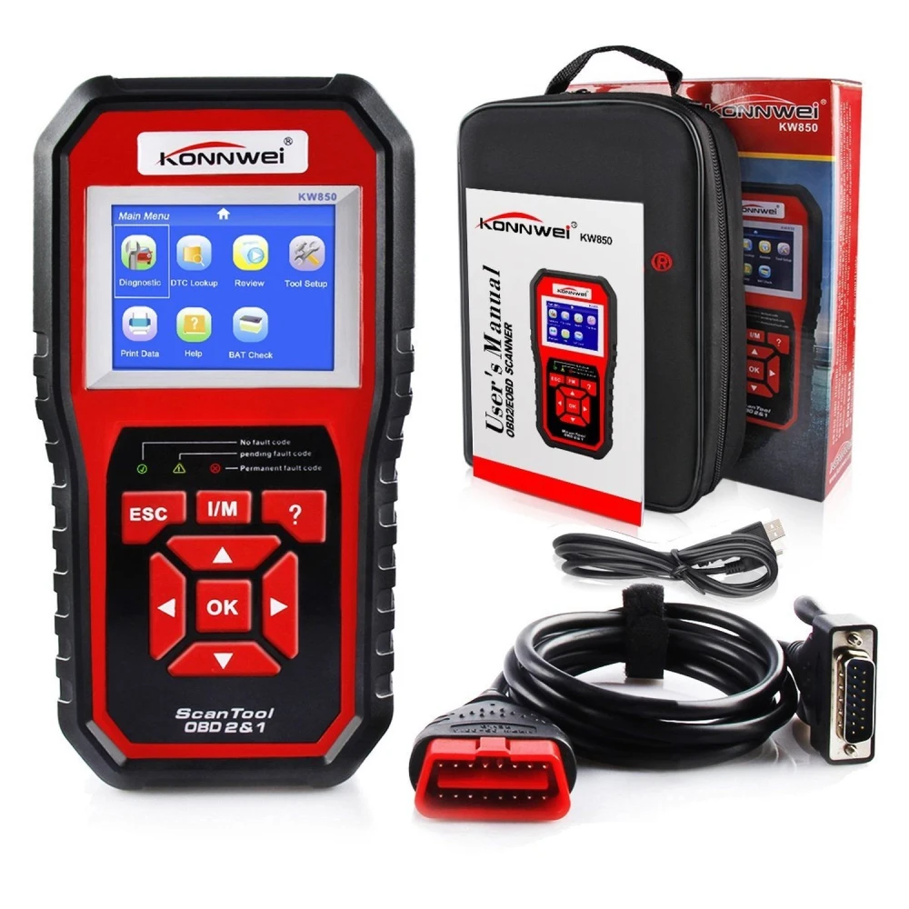 KW850 OBD2 σαρωτής: αναγνώστης κωδικών και διαγνωστικό Konnwei