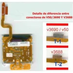 LCD Motorola V3688 με καλώδιο flex για επισκευή και αντικατάσταση