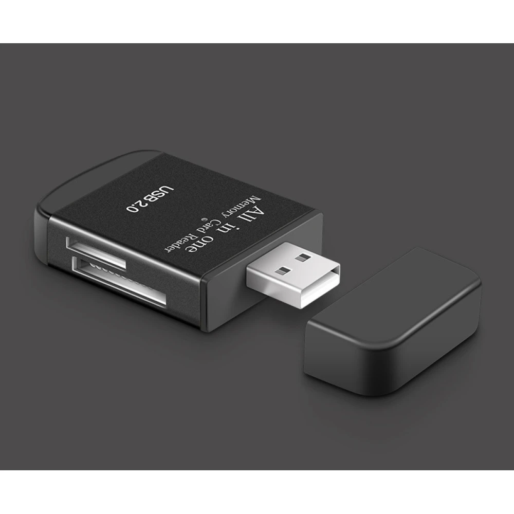 Αναγνώστης καρτών μνήμης USB 2.0 all-in-one για Micro SD, MMC, SDHC, TF και M2