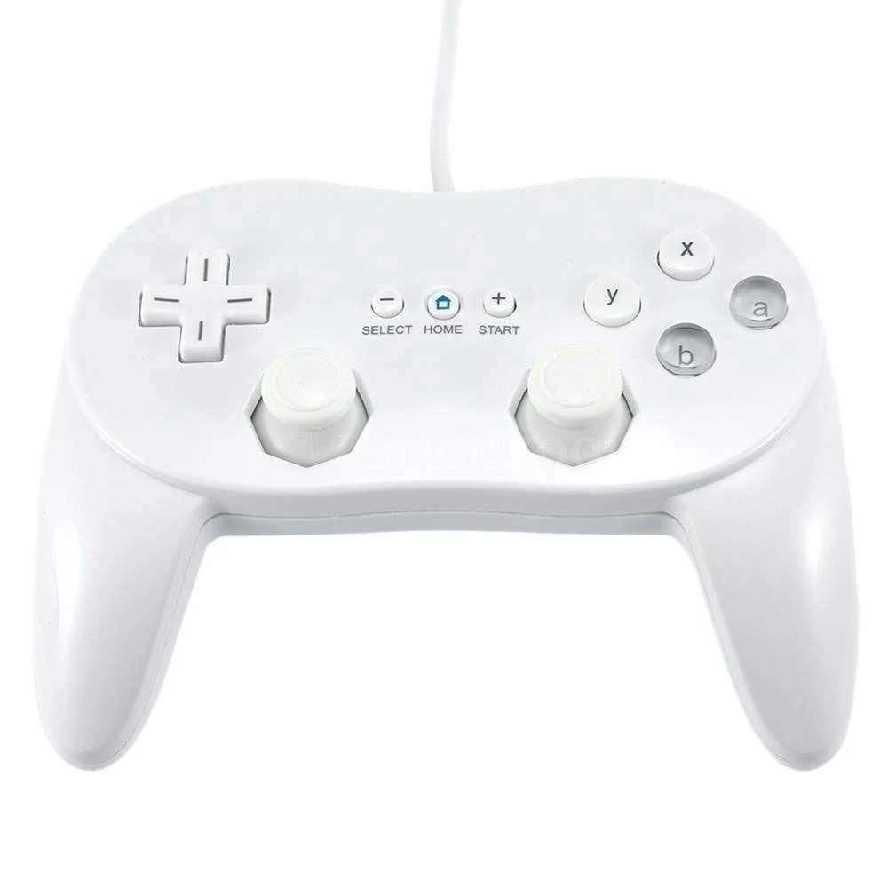 Συμβατό Wii Classic Pro Λευκό Χειριστήριο για Nintendo Wii