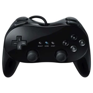 Κλασικό Pro Wii Μαύρο Συμβατό χειριστήριο για Nintendo Wii