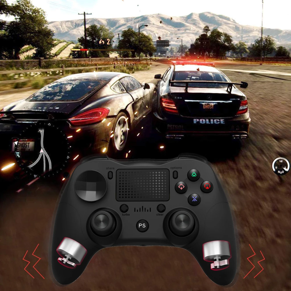 Συμβατό Χειριστήριο PS4 Λευκό Ασύρματο DoubleShock 4