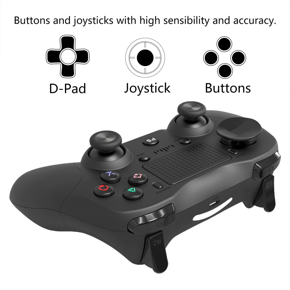 Συμβατό Χειριστήριο PS4 Λευκό Ασύρματο DoubleShock 4