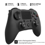 Ασύρματο χειριστήριο PS4 συμβατό μαύρο DoubleShock 4