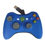 Ενσύρματο χειριστήριο Xbox 360 συμβατό μπλε για άνετο και ακριβές παιχνίδι