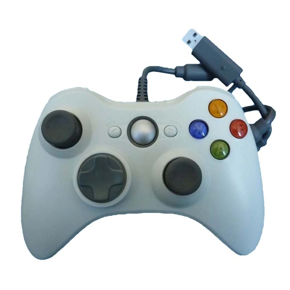 Ενσύρματο χειριστήριο Xbox 360 συμβατό λευκό - εργονομικό