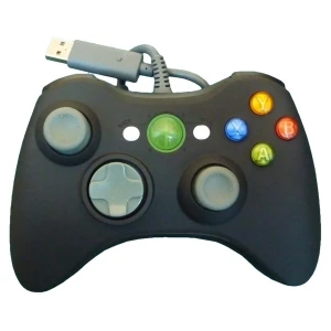 Ενσύρματο χειριστήριο Xbox 360 συμβατό μαύρο για μέγιστη άνεση και έλεγχο