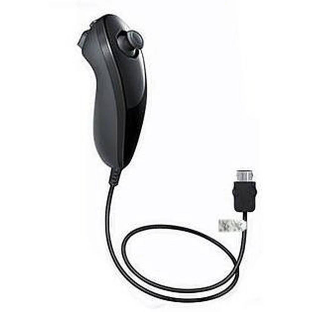 Συμβατό Wii Nunchuck Μαύρο για Ακριβή Έλεγχο στα Παιχνίδια Wii