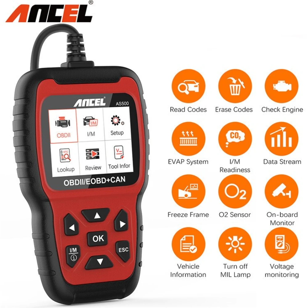 Διαγνωστικό αυτοκινήτου Ancel AS500 OBD2 Scanner