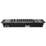 Vista lateral de la Mesa Controladora De Luces DMX 512 192 Canales para DJ y eventos