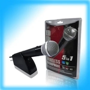 Ασύρματο μικρόφωνο για PS2 PS3 Xbox 360 Wii PC Pega 5 En 1