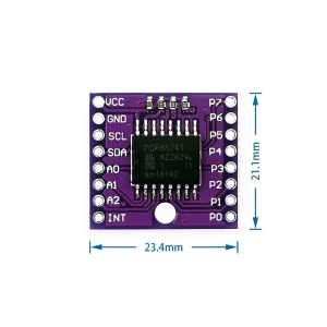 satkit Μονάδα I2C PCF8574T για Arduino - Επέκταση I/O σε σειρά