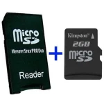 MS Pro Duo Adapter + MicroSD 2GB συμβατό με Sony PSP