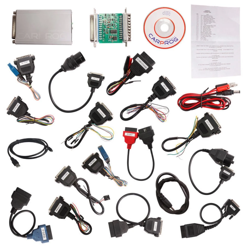 New Full Version Carprog V10.05 με 21 πλήρεις αντάπτορες για αυτοκίνητα