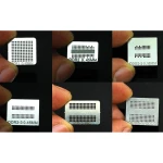 Σετ 6 stencils reballing για chips μνήμης DDR, DDR2, DDR3 και GDDR5