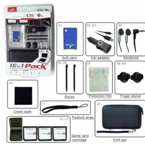 Σετ αξεσουάρ 16 σε 1 Nintendo DSi XL - πλήρες kit για την κονσόλα σου