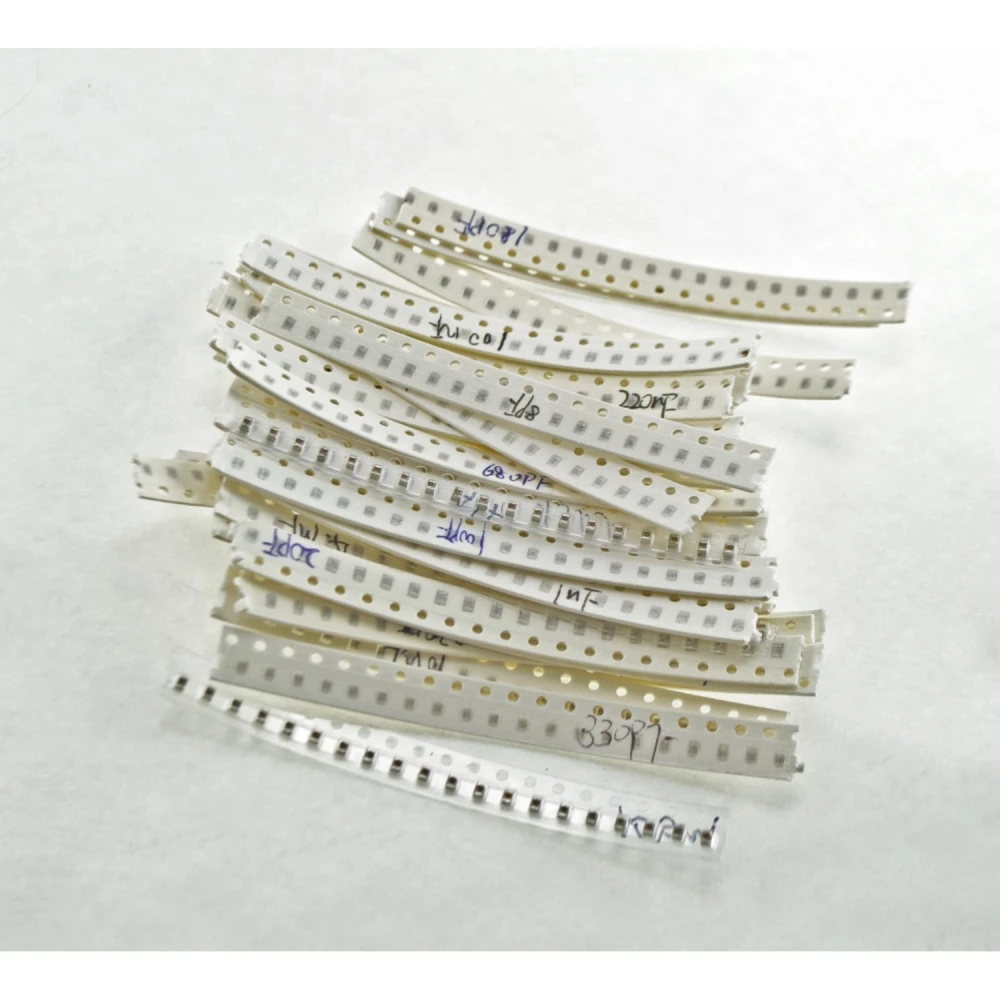 Σετ πυκνωτών SMD 0603 - 720 πυκνωτές, 36 τιμές 1pF έως 10uF