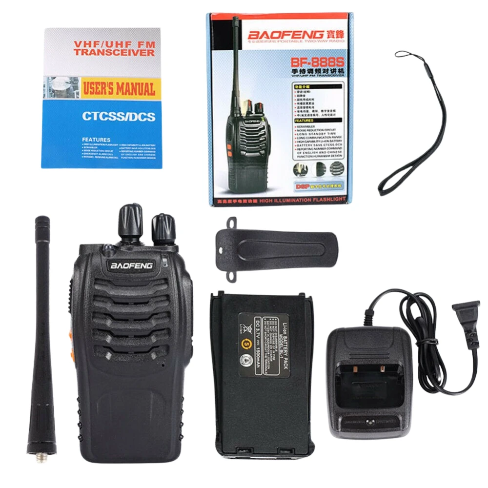 Πακέτο 2 Walkie Talkie Baofeng BF-888S Dual Banda UHF 5W με ακουστικό
