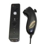 Σετ Wii Remote με ενσωματωμένο Motion Plus και συμβατό Nunchuck μαύρο
