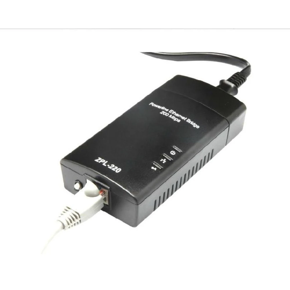 Pack PLC Ethernet Zinwell ZPL-220 200Mbps για σύνδεση μέσω ρεύματος