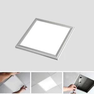 LED πάνελ Slim 30x30cm 12W ασημί πλαίσιο 6000K