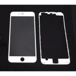 Γυάλινη Οθόνη iPhone 6 Plus Λευκή με Κολλητικό Πλαίσιο για Επισκευή