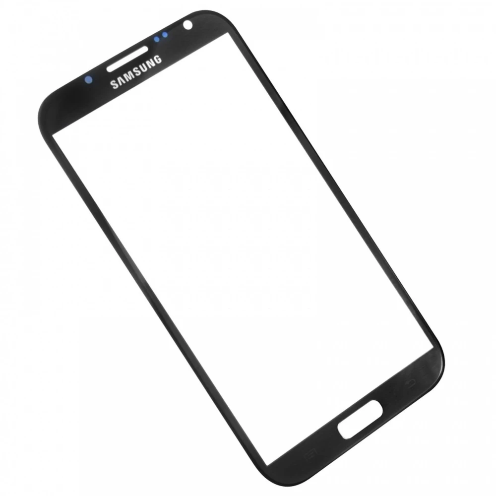 Γυάλινη Οθόνη Samsung Galaxy Note 2 N7100 Μαύρη - Ποιοτικό Ανταλλακτικό