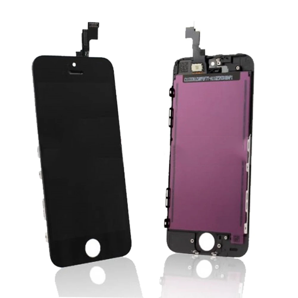 Πλήρης μαύρη οθόνη iPhone 5C (Touch + LCD) γυαλί digitizer