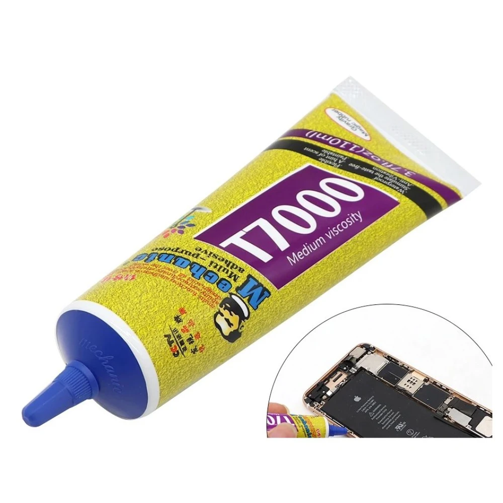 Πολυχρηστική Κόλλα Mechanic T-7000 Μαύρη 50ml για Επισκευή Οθονών