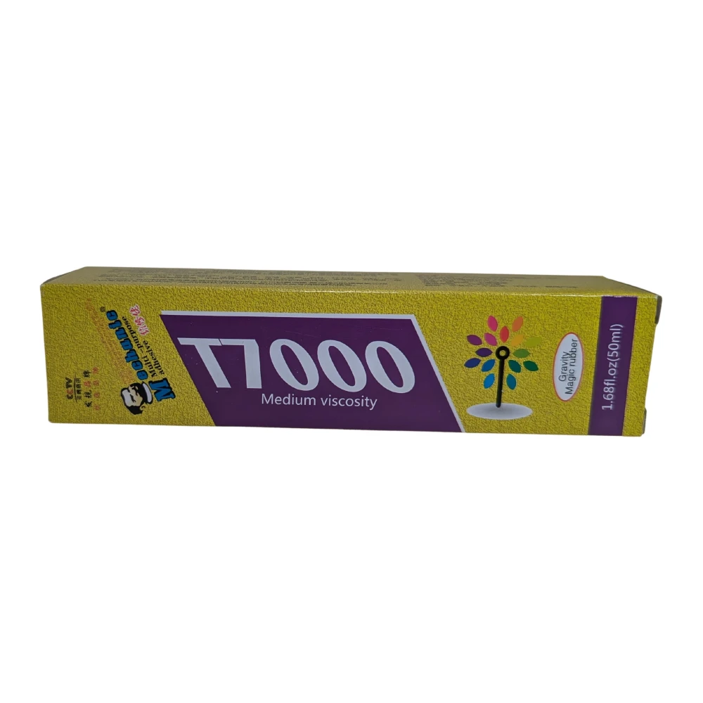 Envase de pegamento T-7000 Mechanic negro 50ml para uso en reparación electrónica