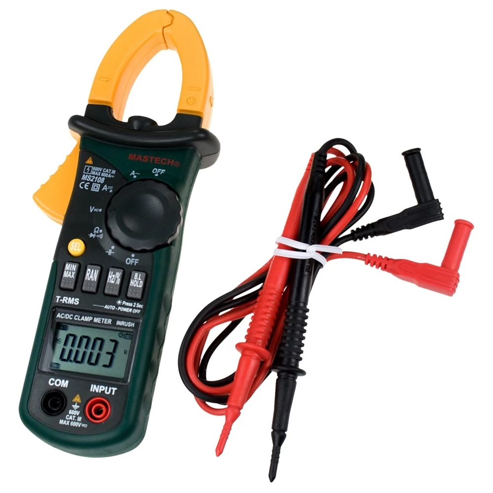 Αμπεροτσιμπίδα Mastech MS2108A autorange True RMS με μέτρηση χωρητικότητας και συχνότητας