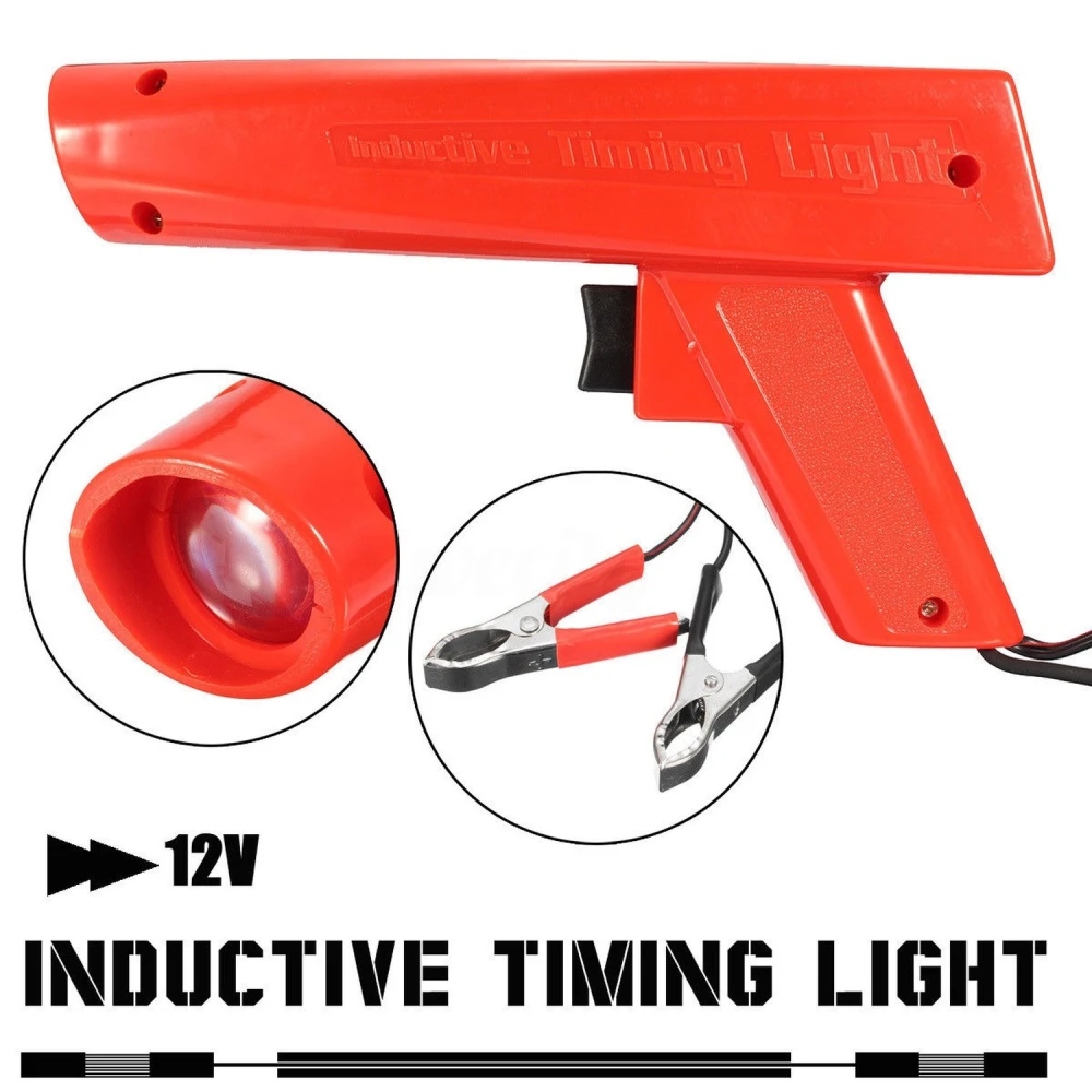 Detalle de pinzas para bateria y sensor inductivo de pistola estroboscopica 12V TSX TOOL