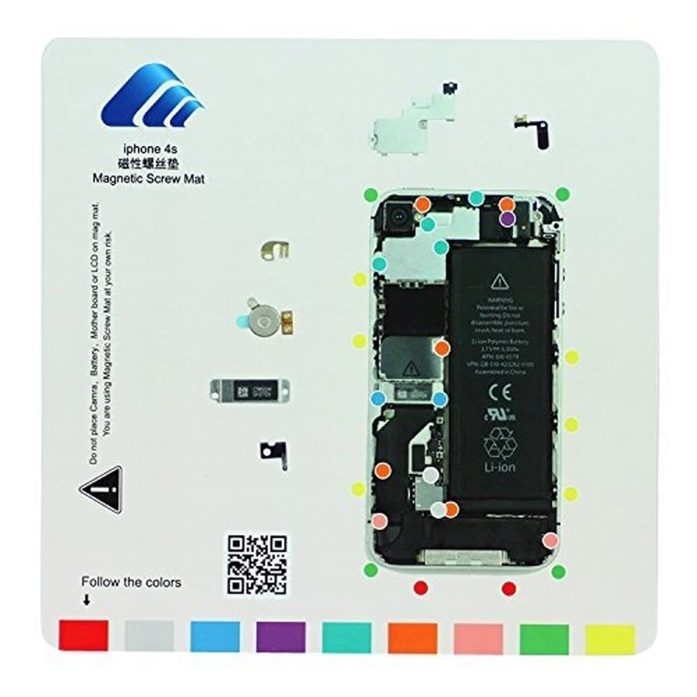 Μαγνητικός πίνακας οργάνωσης βιδών iPhone 4S πρακτικά και με ασφάλεια