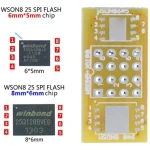 Vista frontal de la placa adaptadora WSON8 a DIP8 para programadores