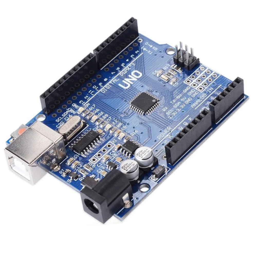 Πλακέτα Arduino Uno R3 συμβατή CH340 με Atmega328p-PU - Satkit