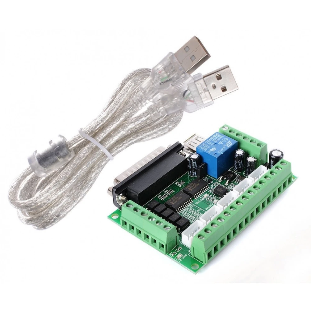 Πλακέτα ελέγχου CNC 5 αξόνων Mach3 USB για βηματικό κινητήρα