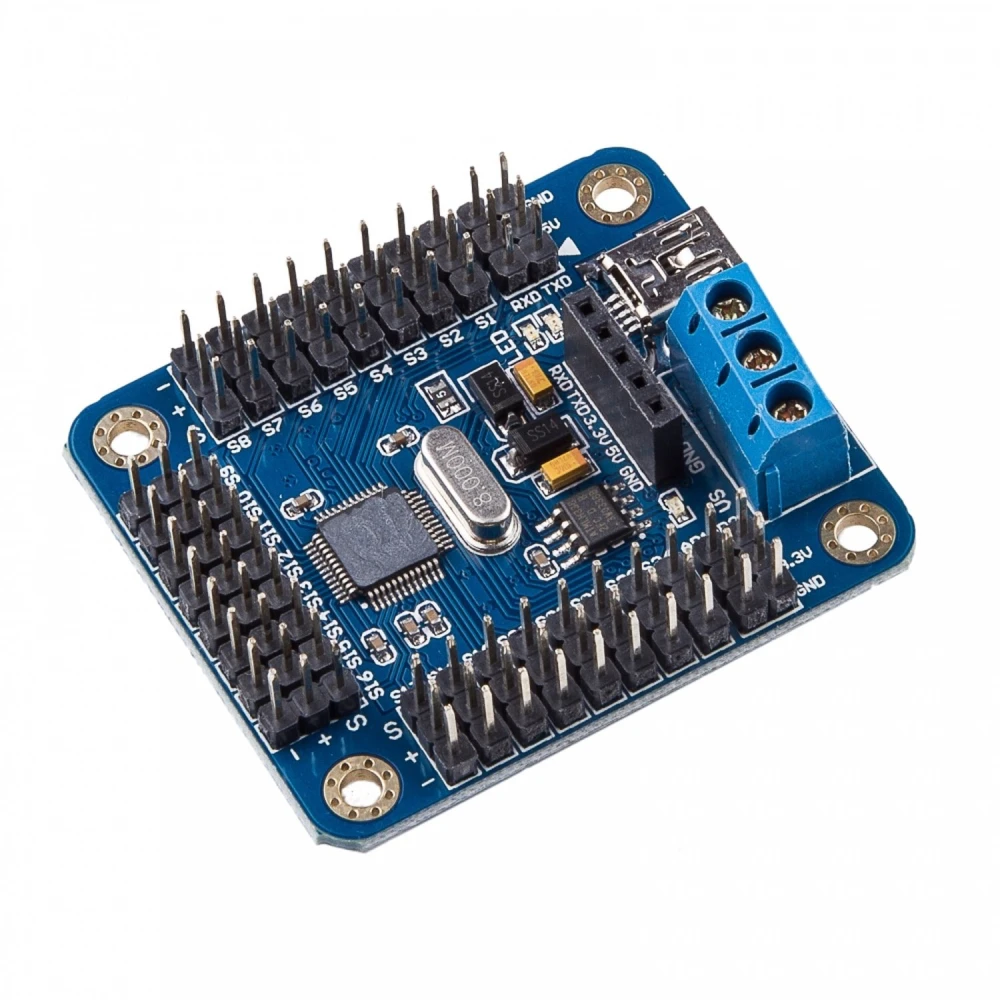 Πλακέτα ελέγχου servos 16 καναλιών Arduino για ηλεκτρονικά έργα