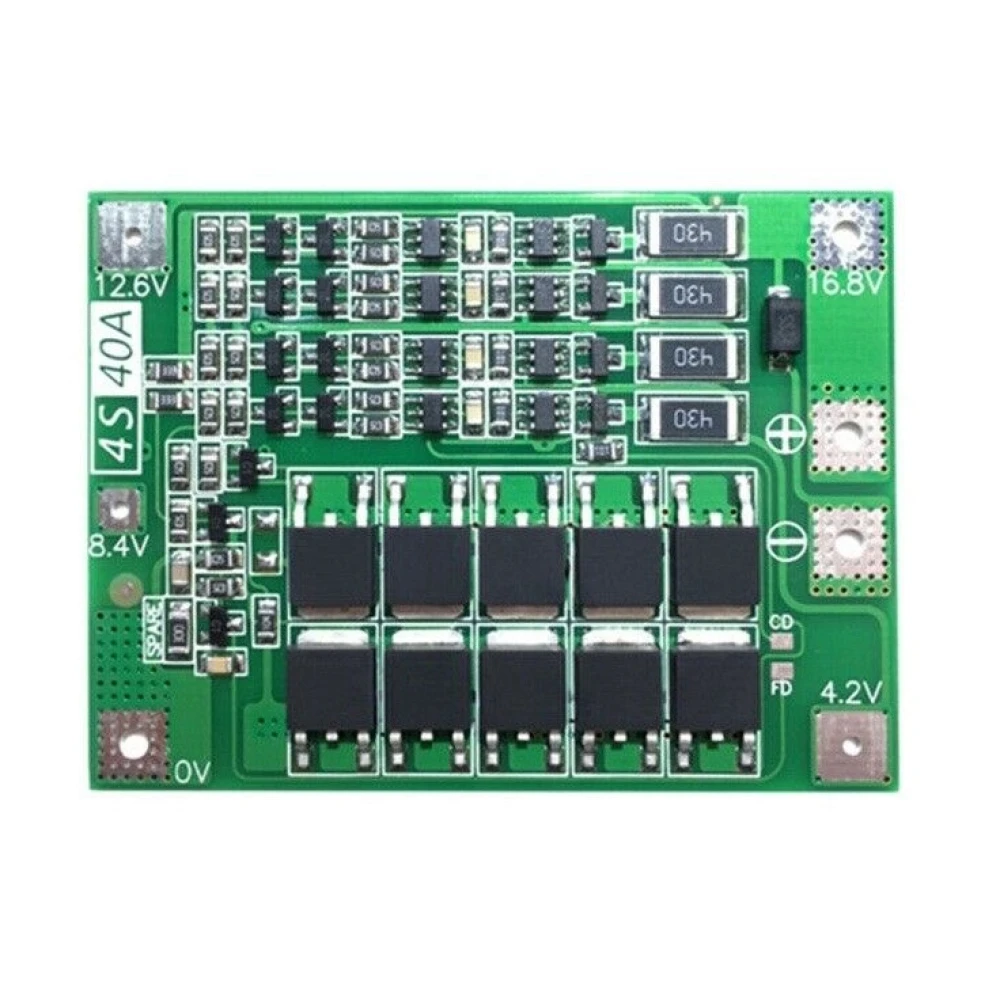 Ισορροπημένη πλακέτα προστασίας PCB 4S 40A για μπαταρία λιθίου