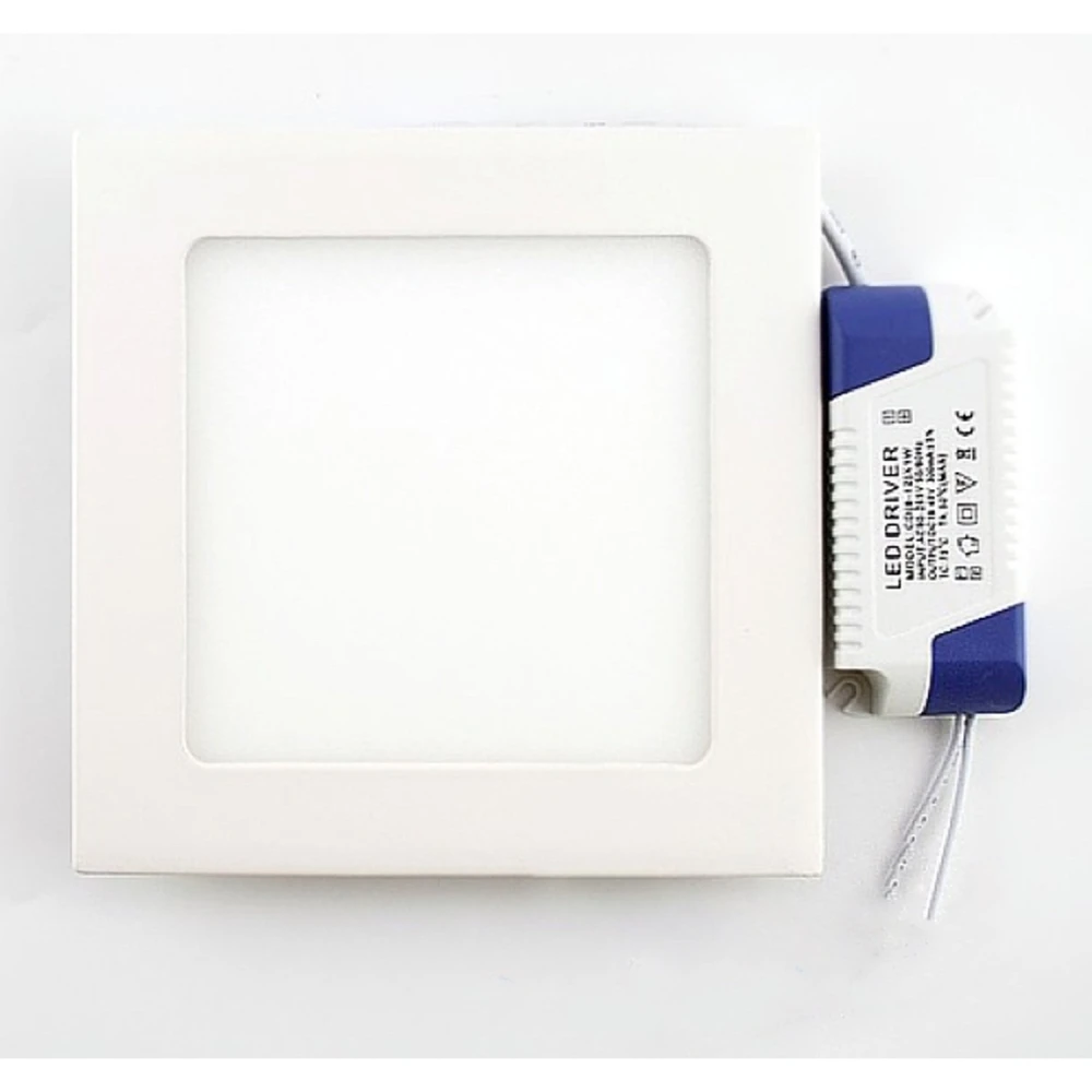 Τετράγωνη LED πλακέτα superslim 12W ψυχρό λευκό 6000K