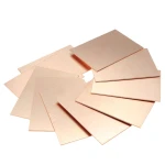 Vista lateral de placa PCB 10x15cm grosor 1.5mm