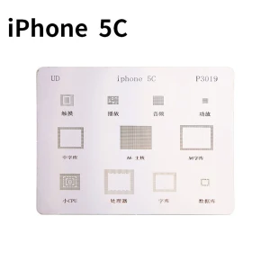 Πλάκα stencil IC iPhone 5C για reballing BGA με ποιότητα Mlink