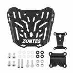 Πίσω Σχάρα Zontes 150X / 125X — Σιδερένια Σχάρα Αποσκευών 4 mm, Μαύρη