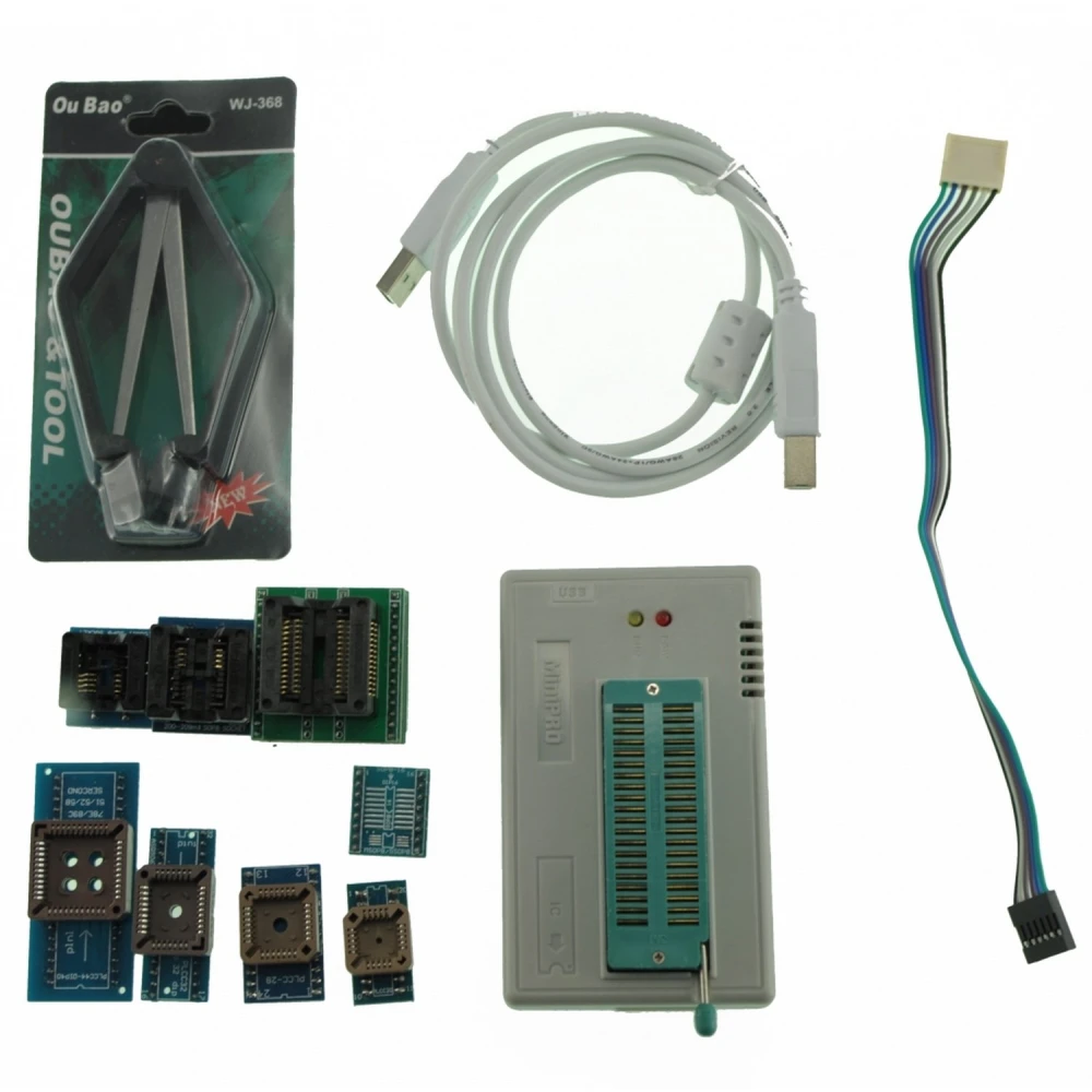 Καθολικός USB προγραμματιστής Minipro TL866A με ICSP και 5 sockets για μικροελεγκτές